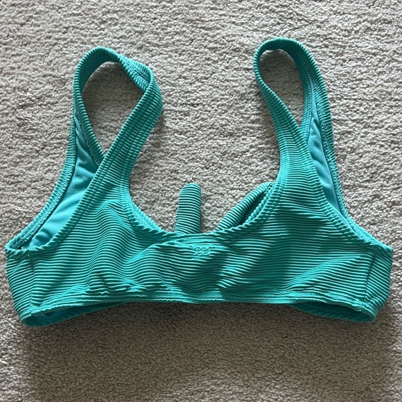 BILLABONG teal bikini top Size S - Picture 3 of 4